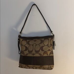 Coach Brown Signature Shoulder Bag